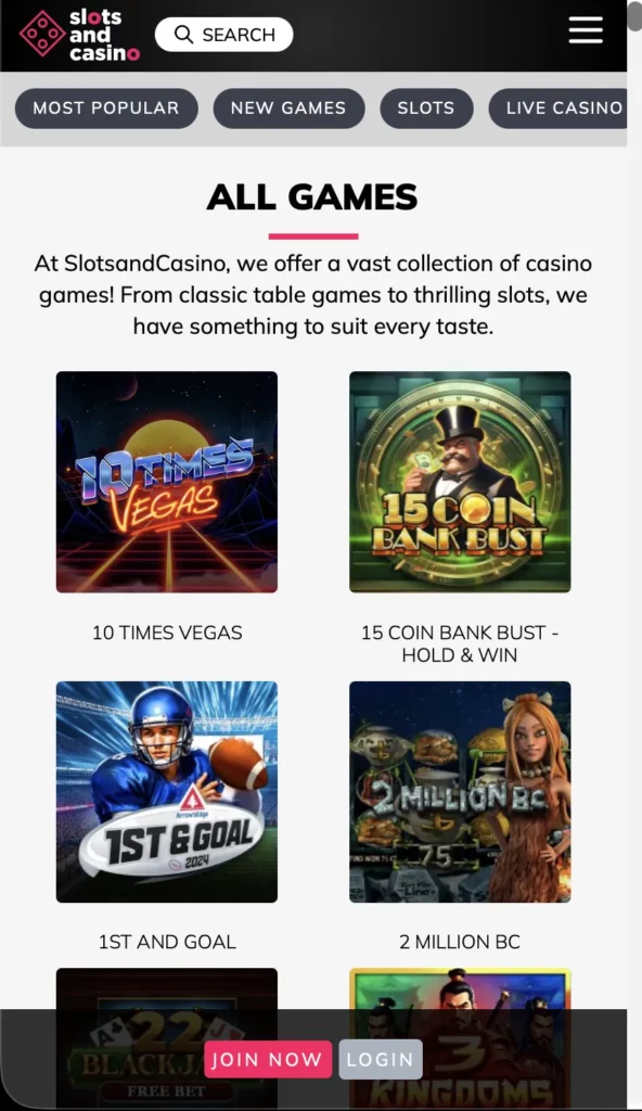Why Choose SlotsandCasino