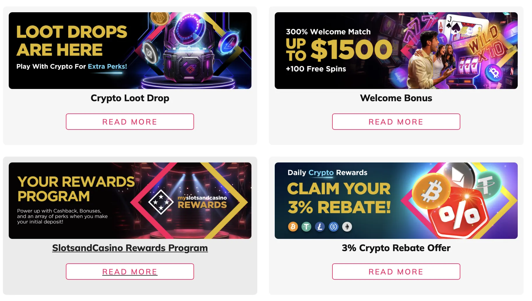 Types of Casino Bonuses